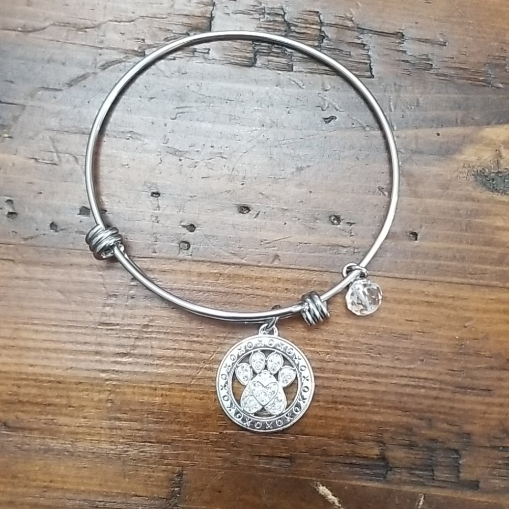 Dog paw bangle
